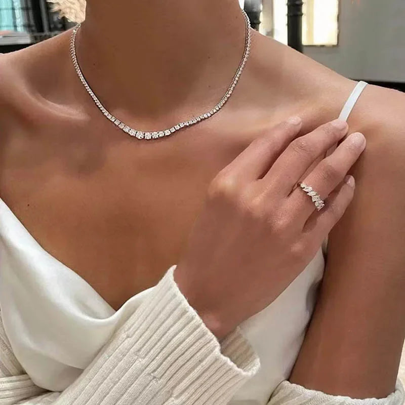 Gradient Tennis Necklace