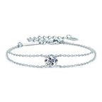 Solitaire Moissanite Chain Bracelet