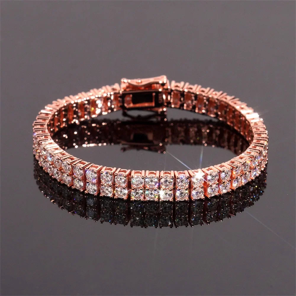 Supreme Double Row Moissanite Tennis Bracelet
