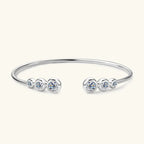 Sweet Moon Moissanite Cuff Bracelet