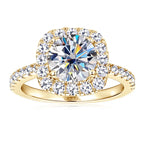 Halo Moissanite Ring