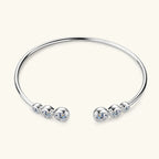Sweet Moon Moissanite Cuff Bracelet