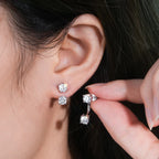Paris Floating Moissanite Earrings