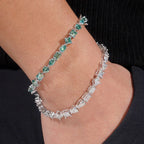 Mixed Cut Moissanite Tennis Bracelet