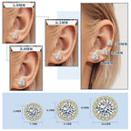 VVS Moissanite Royal Earrings (ALL SIZES)