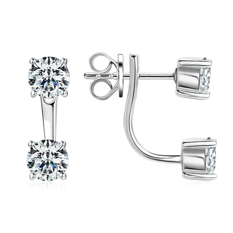Paris Floating Moissanite Earrings