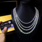 Moissanite Tennis Chain 14K Gold (ALL SIZES)