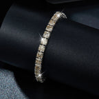 Emerald Princess Moissanite Tennis Bracelet