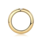 Aromi Gold Dome Moissanite Ring