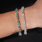 Mixed Cut Moissanite Tennis Bracelet