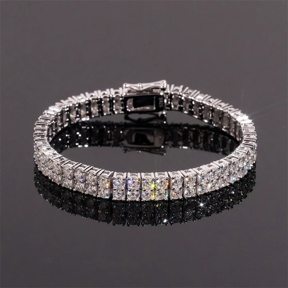 Supreme Double Row Moissanite Tennis Bracelet