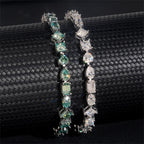 Mixed Cut Moissanite Tennis Bracelet