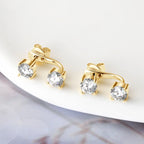 Paris Floating Moissanite Earrings