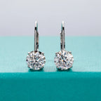 Classic Moon Moissanite Drop Earrings