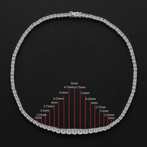 Gradient Tennis Necklace