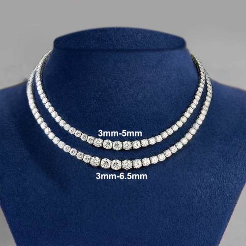 Gradient Tennis Necklace