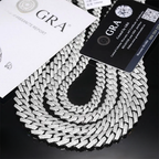 Moissanite Cuban Link Chain 14K Gold (BIG SIZES)