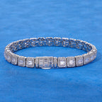 Baguette Moissanite Link Bracelet