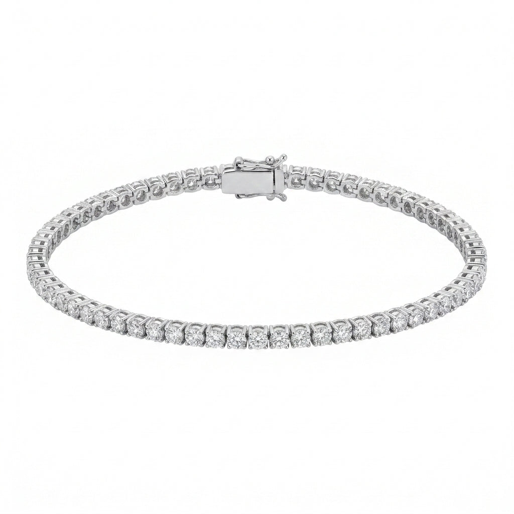 VVS1 CZ Tennis Bracelet 14K Gold