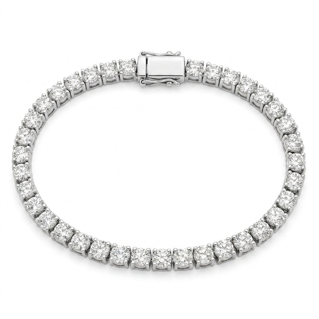 VVS1 CZ Tennis Bracelet 14K Gold