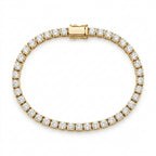 VVS1 CZ Tennis Bracelet 14K Gold