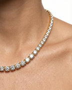 Aria Tennis Necklace 5MM - 14K Gold