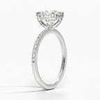 Frenchie Pave Moissanite Ring