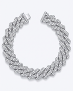 Moissanite Iced Cuban Link Bracelet 14K Gold (ALL SIZES)