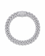 Moissanite Iced Cuban Link Bracelet 14K Gold (ALL SIZES)
