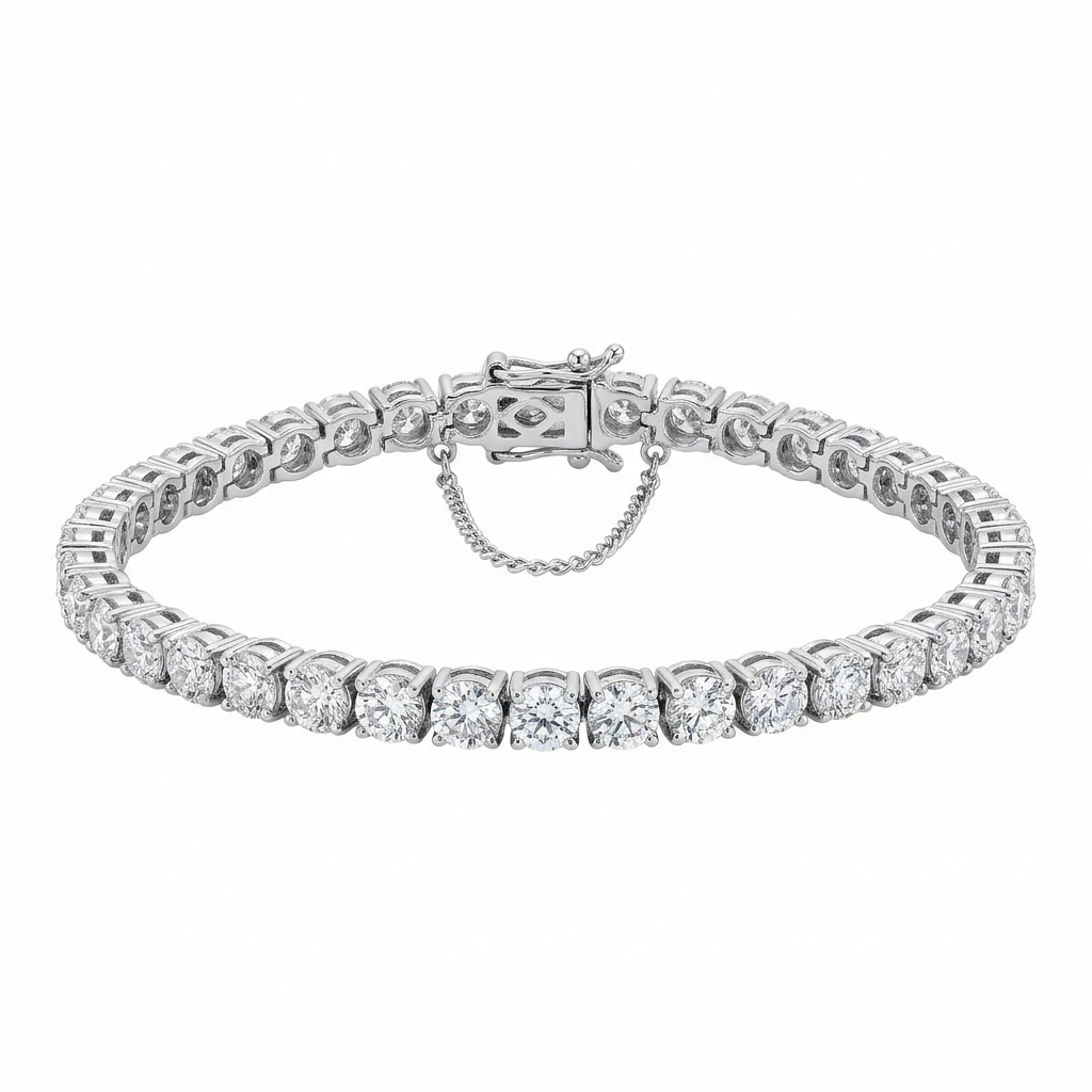 VVS Tennis Bracelet 14K Gold (All Sizes)
