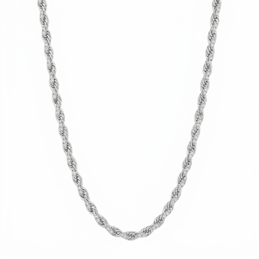 VVS Rope Chain 14K Gold (All Sizes)