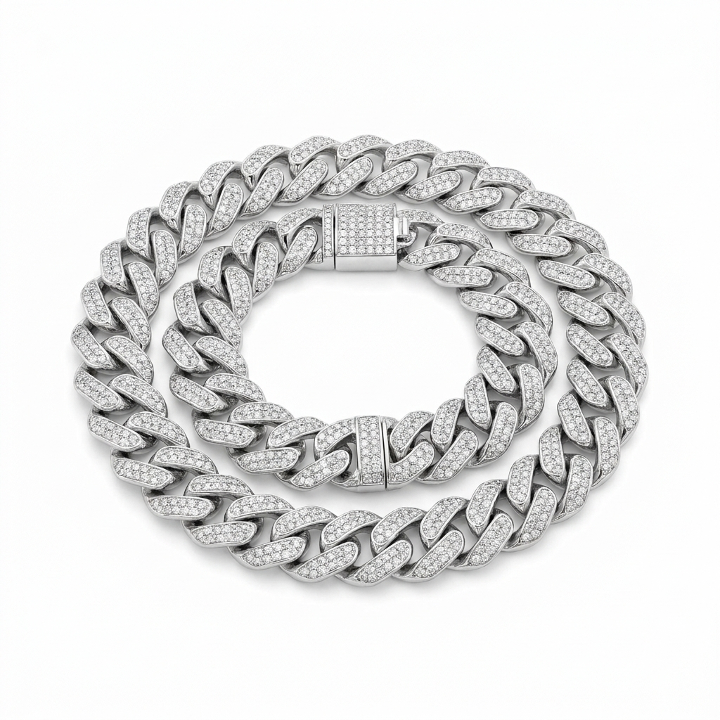 10MM VVS Miami Cuban Link Chain 14K Gold