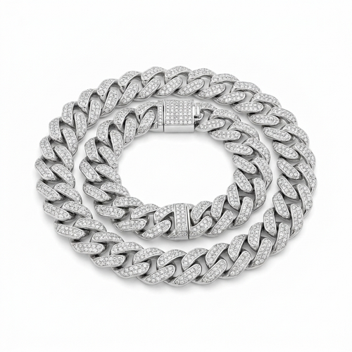 10MM VVS Miami Cuban Link Chain 14K Gold