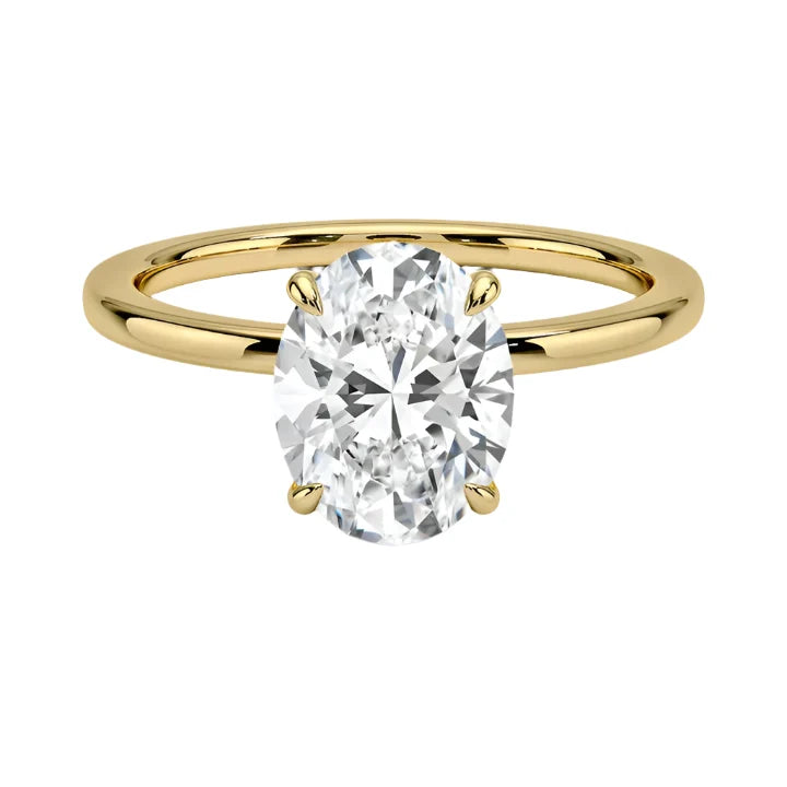 Lewis Oval Moissanite Ring