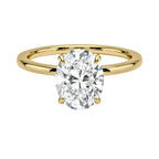 Lewis Oval Moissanite Ring