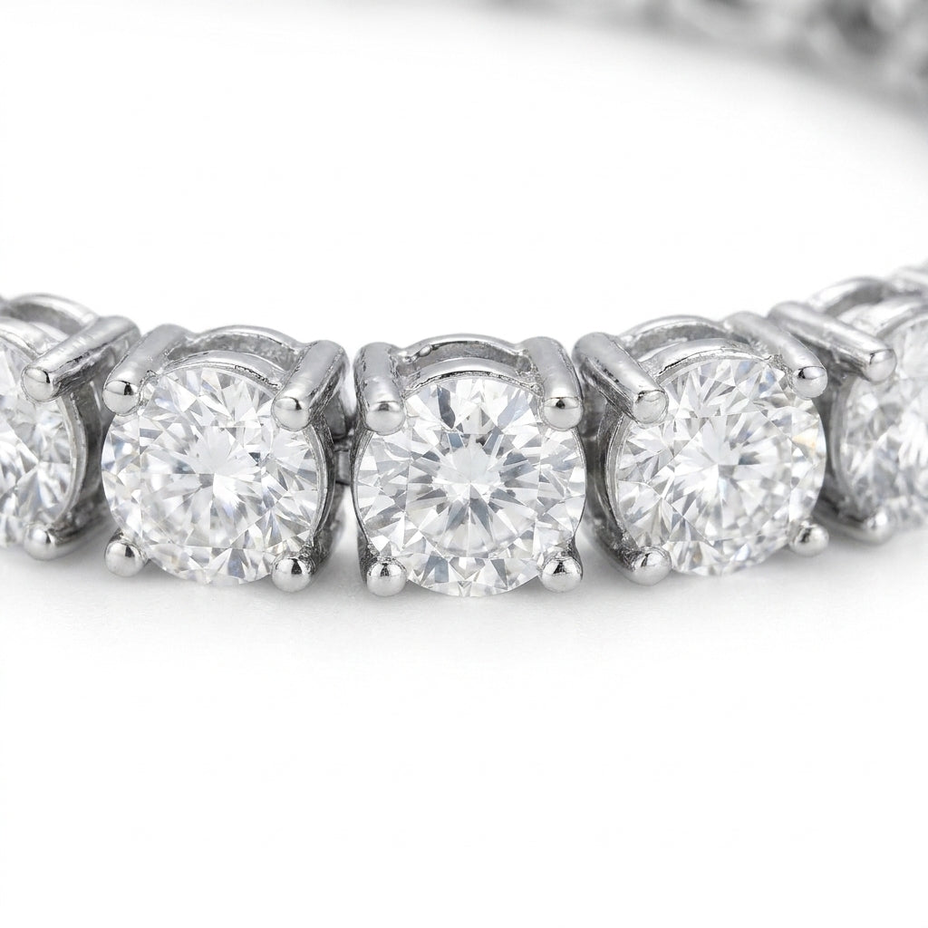 VVS1 CZ Tennis Bracelet 14K Gold