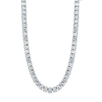 Moissanite Oval Tennis Necklace