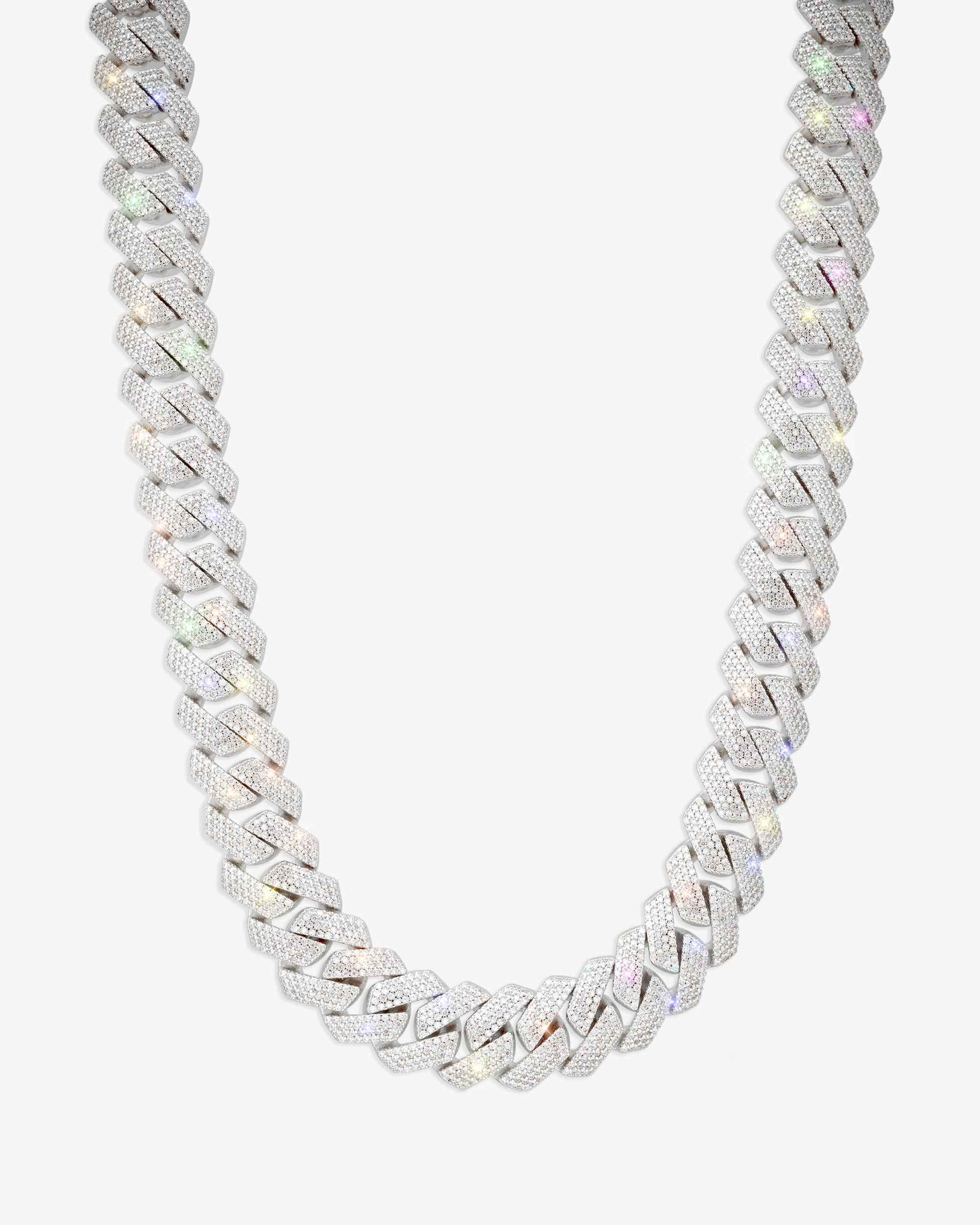 Moissanite Cuban Link Chain 14K Gold