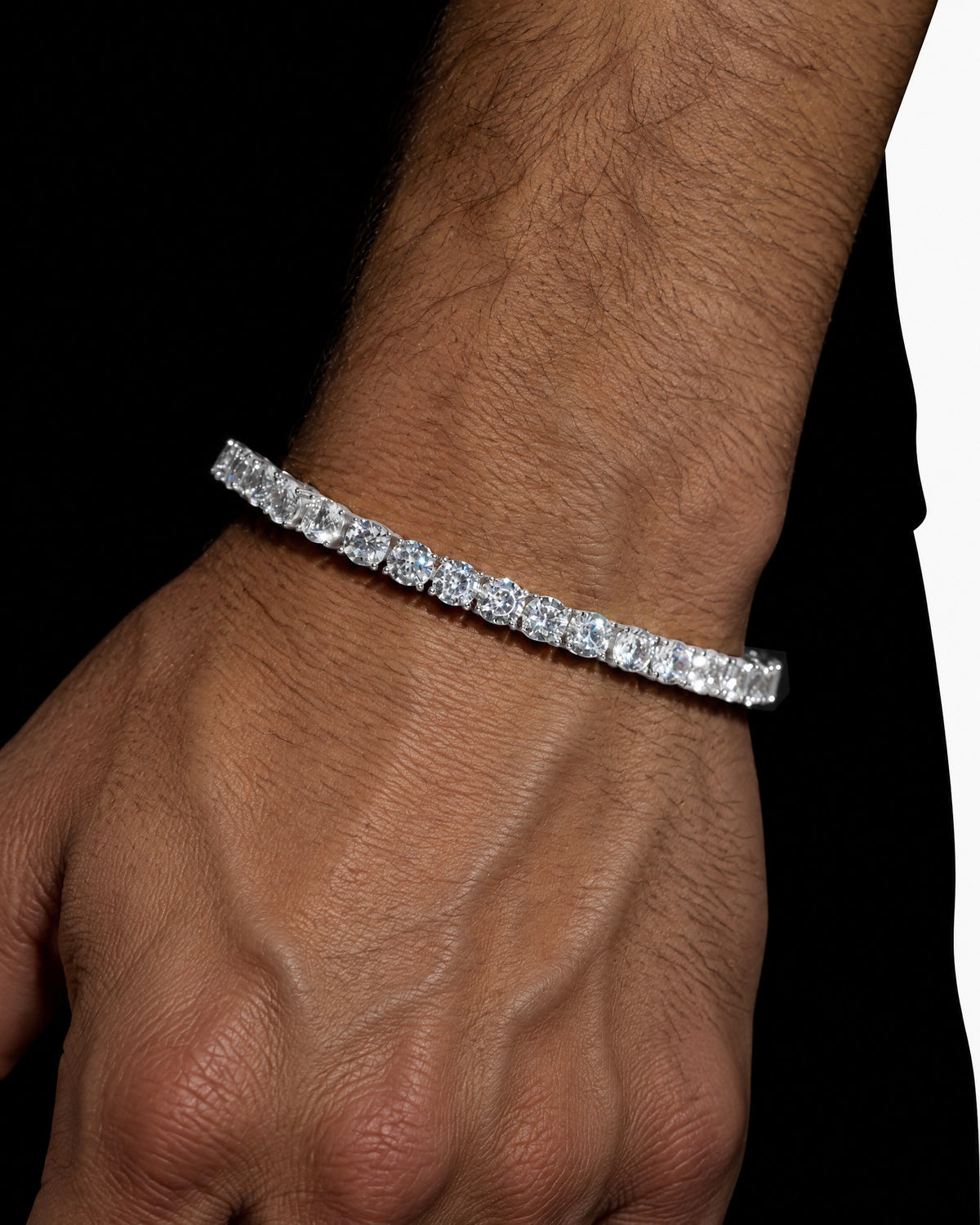 5MM Tennis Chain & Bracelet Set, 14K Gold Plated - view 6