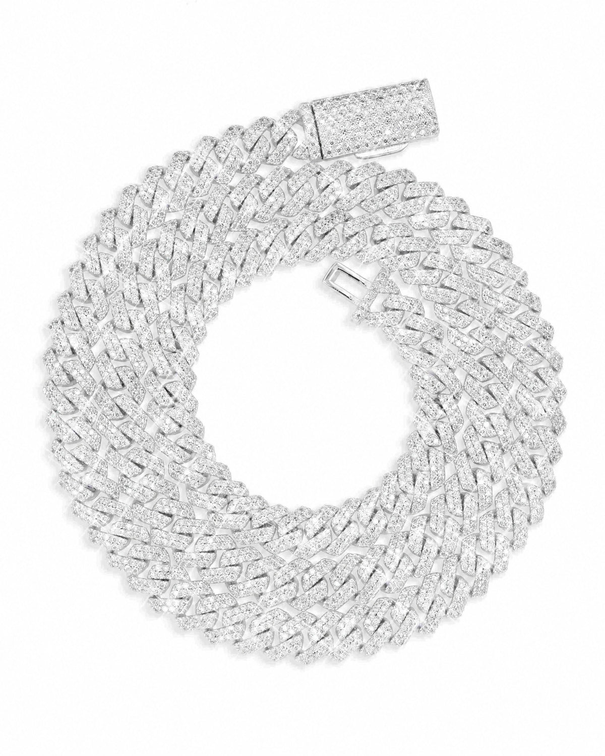 8MM Cuban Link Chain & Bracelet Set, 14K Gold Plated - view 3