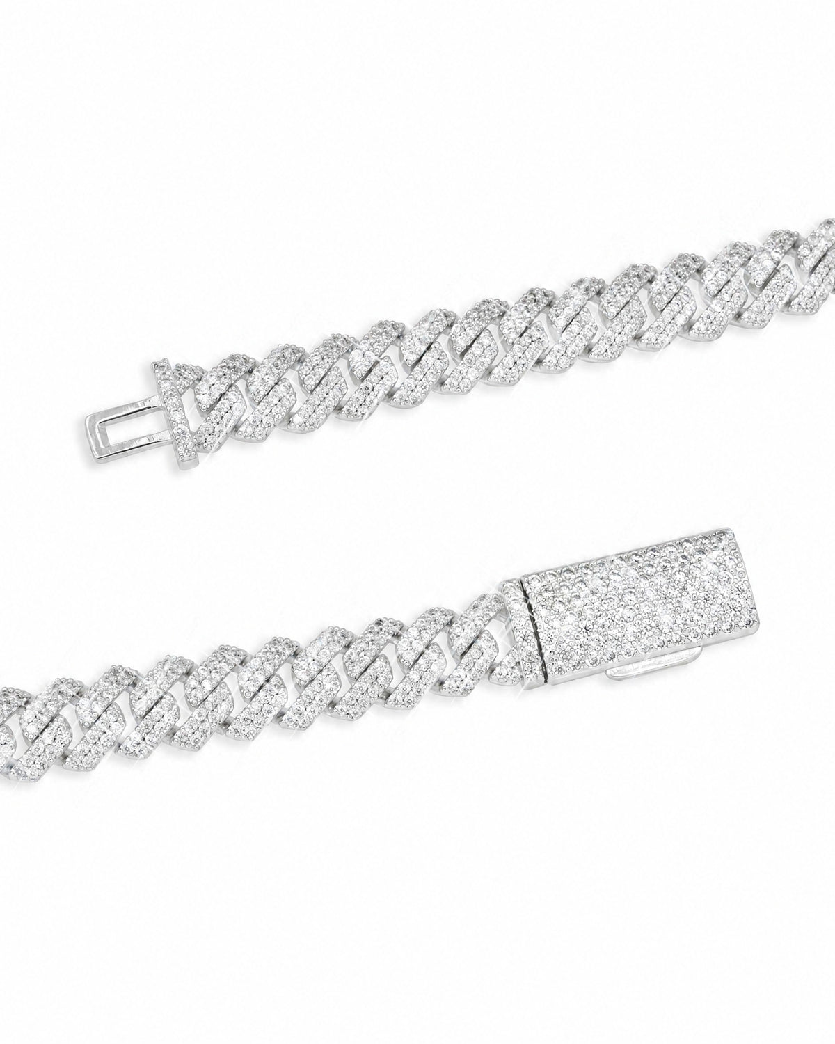 8MM Cuban Link Chain & Bracelet Set, 14K Gold Plated - view 4