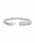 8MM Cuban Link Chain & Bracelet Set, 14K Gold Plated - view 7