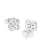 6MM Four-Leaf Stud Earrings, 14K Gold Plated by Montièr
