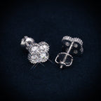 6MM Four-Leaf Stud Earrings, 14K Gold Plated - view 4