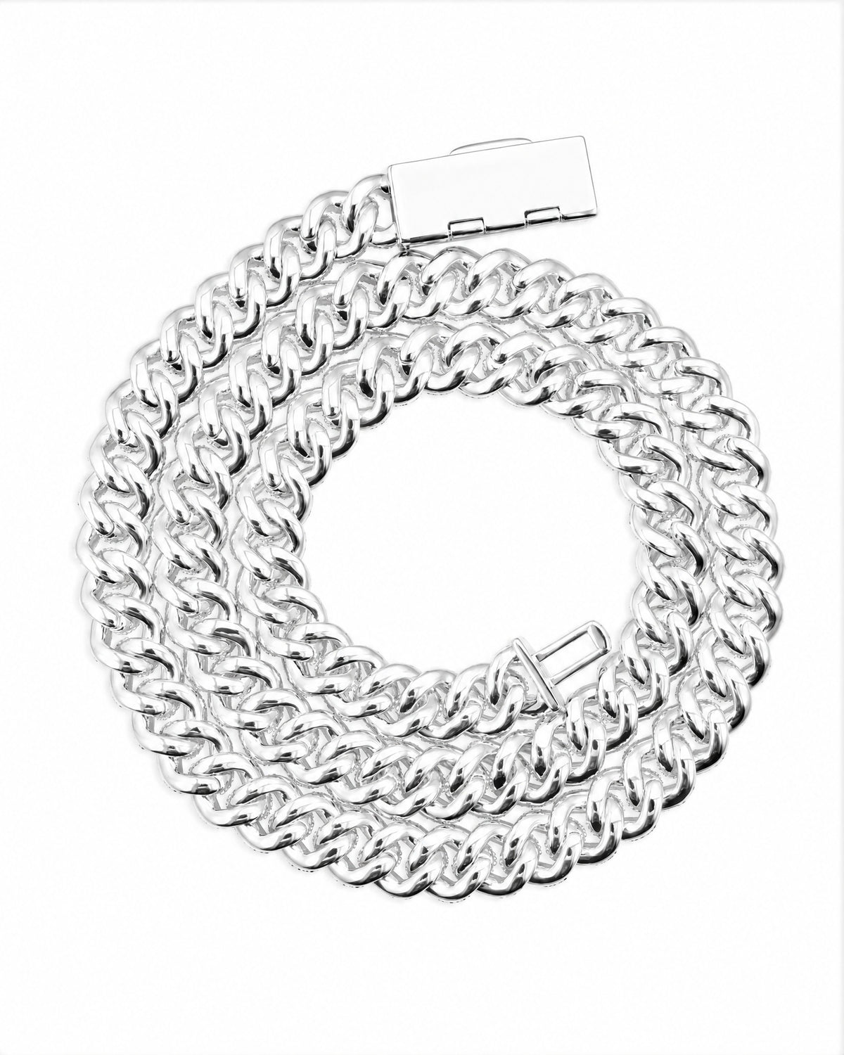 10MM Miami Cuban Link Chain Clasp Detail 14K Gold Plated