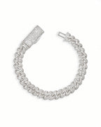 10MM Miami Cuban Link Bracelet 14K Gold PVD plating over 925 Sterling Silver VVS Moissanite