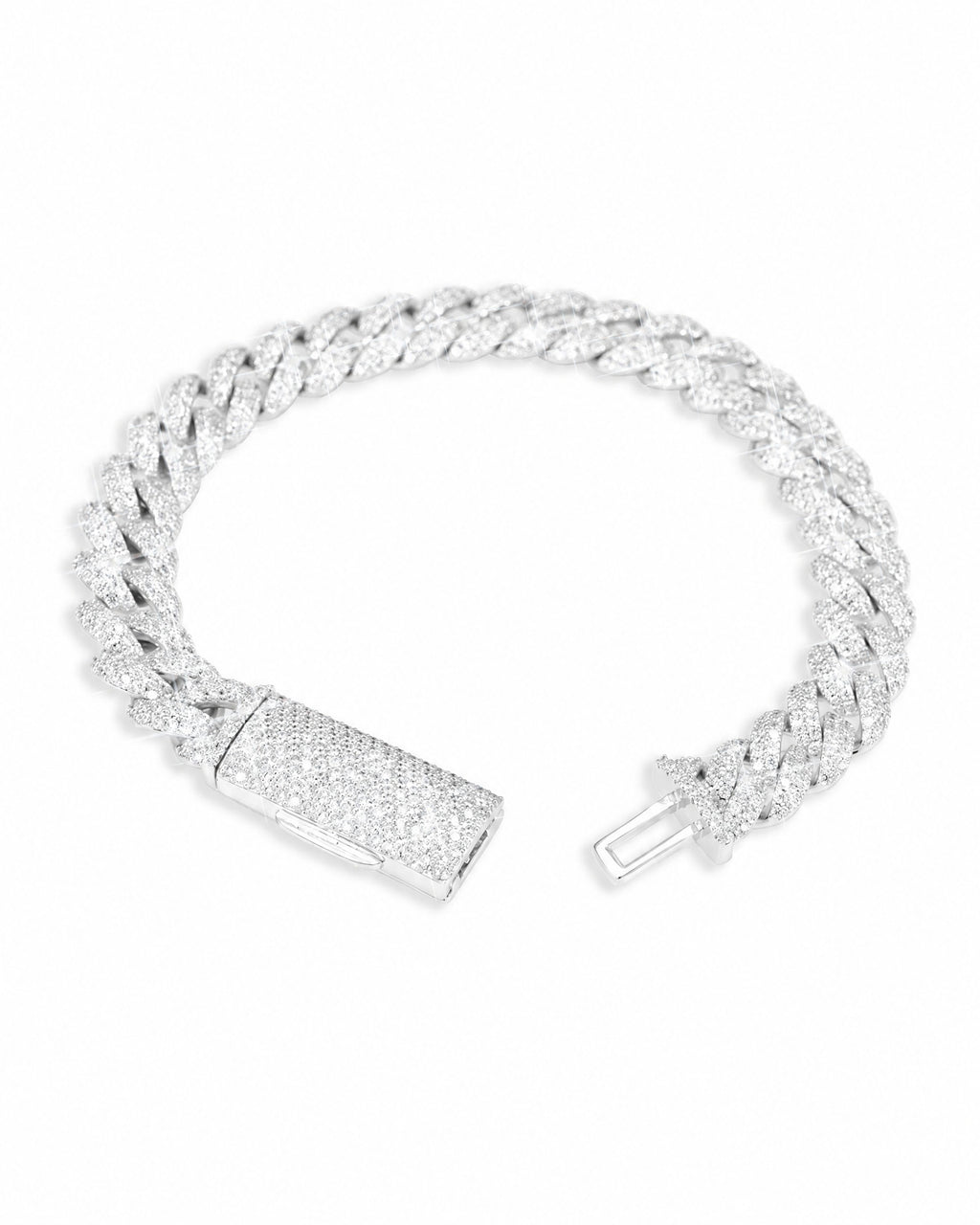 10MM Miami Cuban Link Bracelet Close-Up Detail Gold VVS