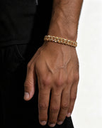 10MM Miami Cuban Link Bracelet Flat Lay Product Photo Sterling Silver