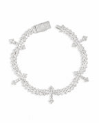 6MM Cross Link Cuban Bracelet, 14K Gold Plated by Montièr