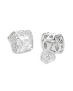9MM Halo Stud Earrings, 14K Gold Plated by Montièr